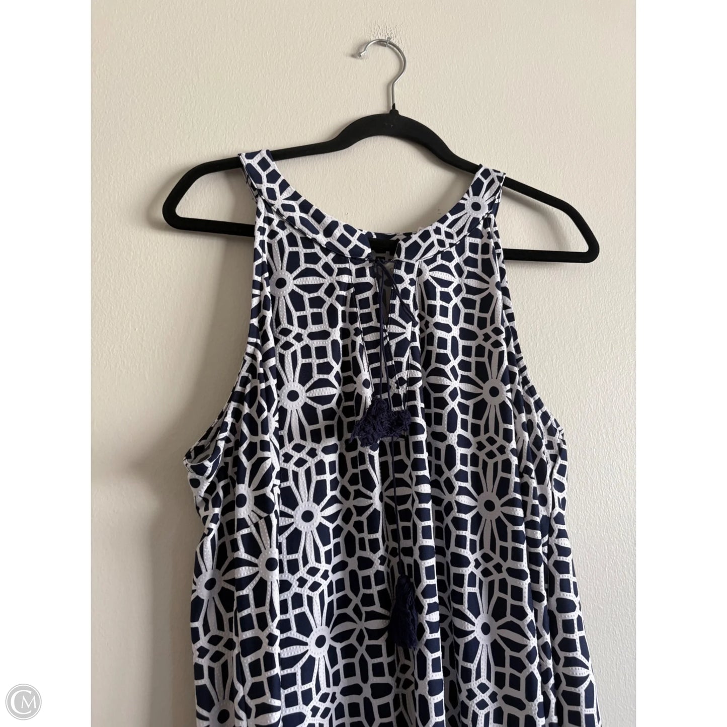 Dress Casual Maxi By Tacera In Navy, Size: 2x