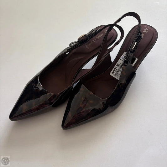 Shoes Heels Kitten By Anne Klein In Animal Print, Size: 10