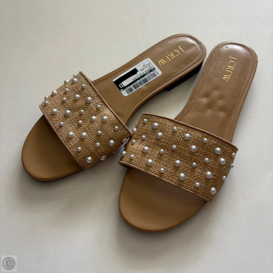 Sandals Flip Flops By J. Crew In Tan, Size: 10