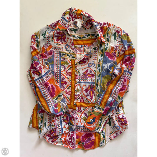 Top Long Sleeve By C And C In Multi-colored, Size: M