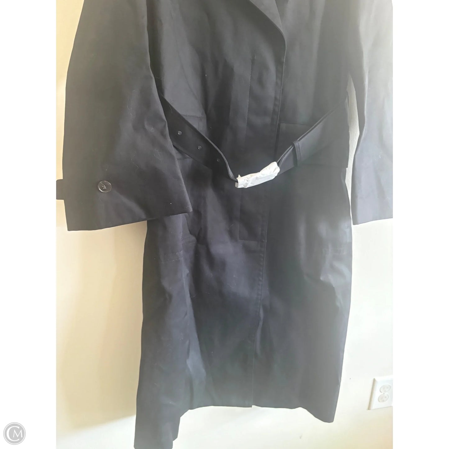 Coat Trench Coat By Banana Republic In Black, Size: M