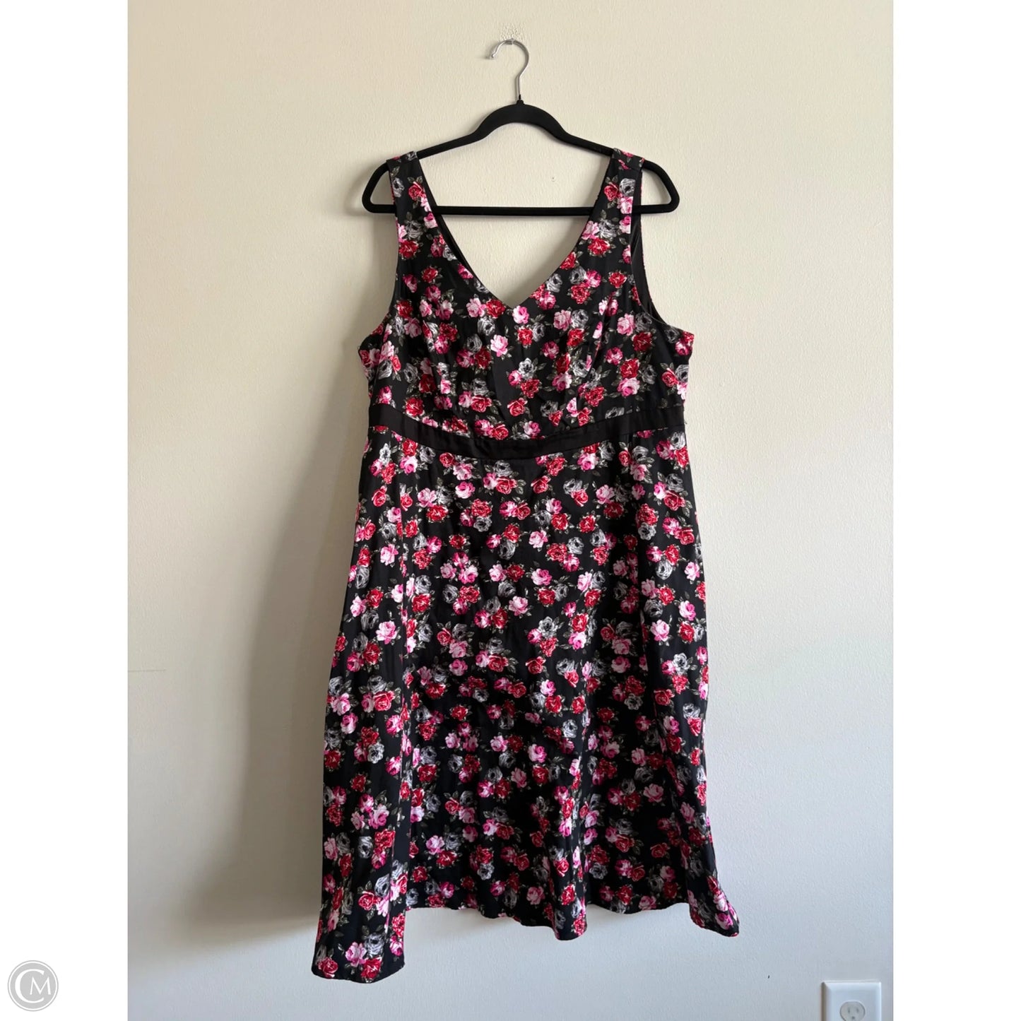 Dress Casual Midi By Torrid In Floral Print, Size: 16