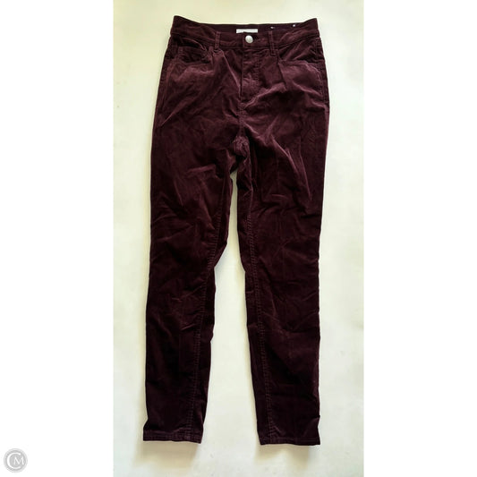 Pants Corduroy By Loft In Maroon, Size: 6
