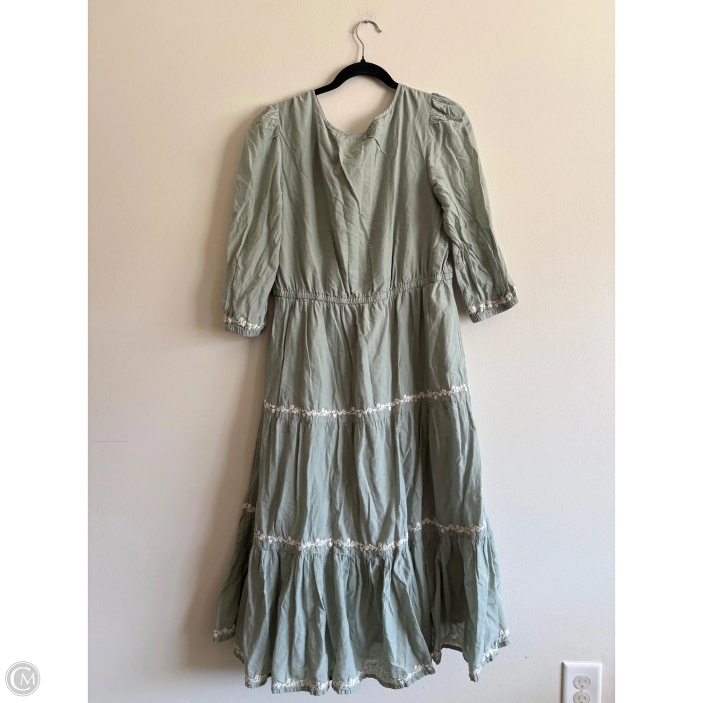 Dress Casual Maxi By Lucky Brand In Green, Size: L