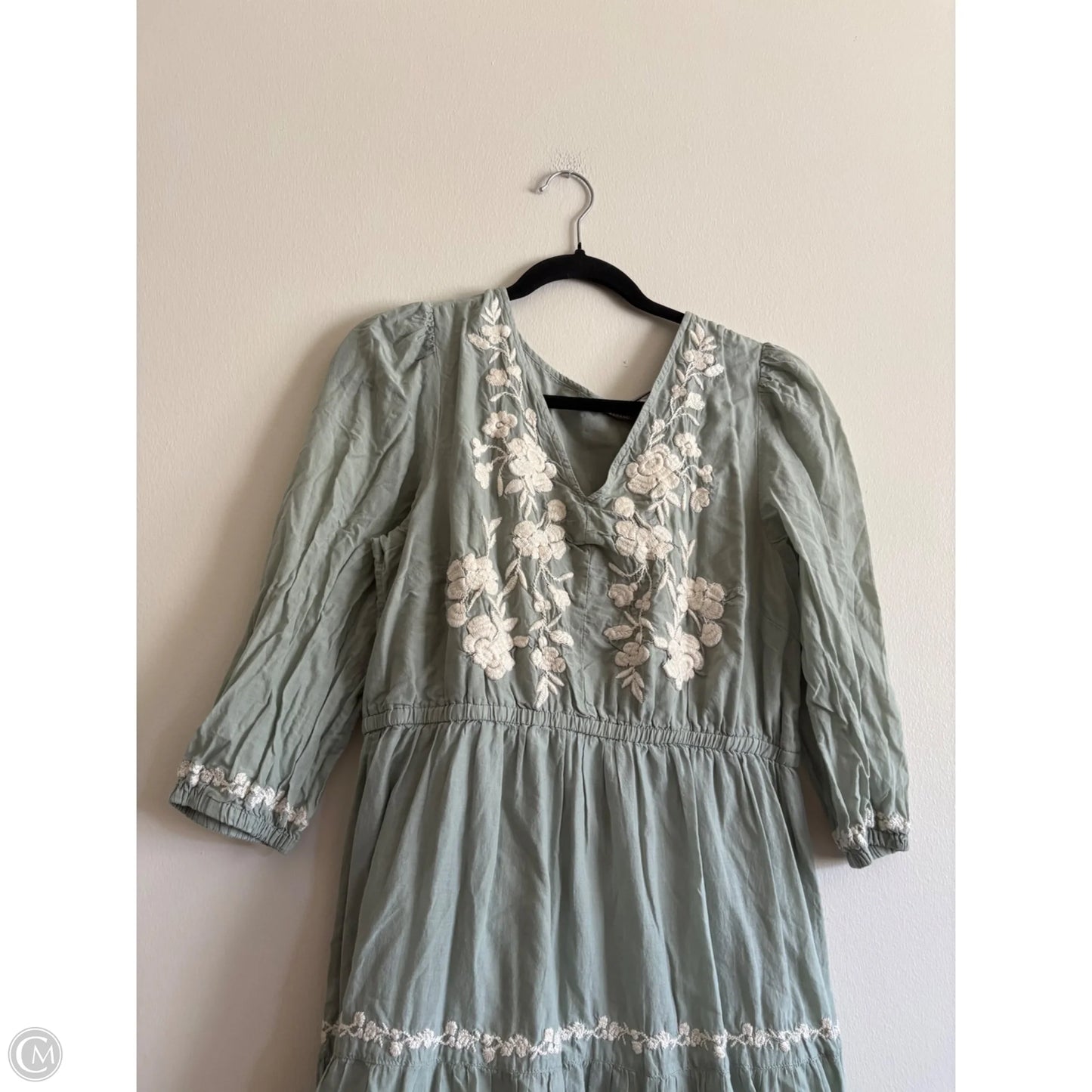 Dress Casual Maxi By Lucky Brand In Green, Size: L