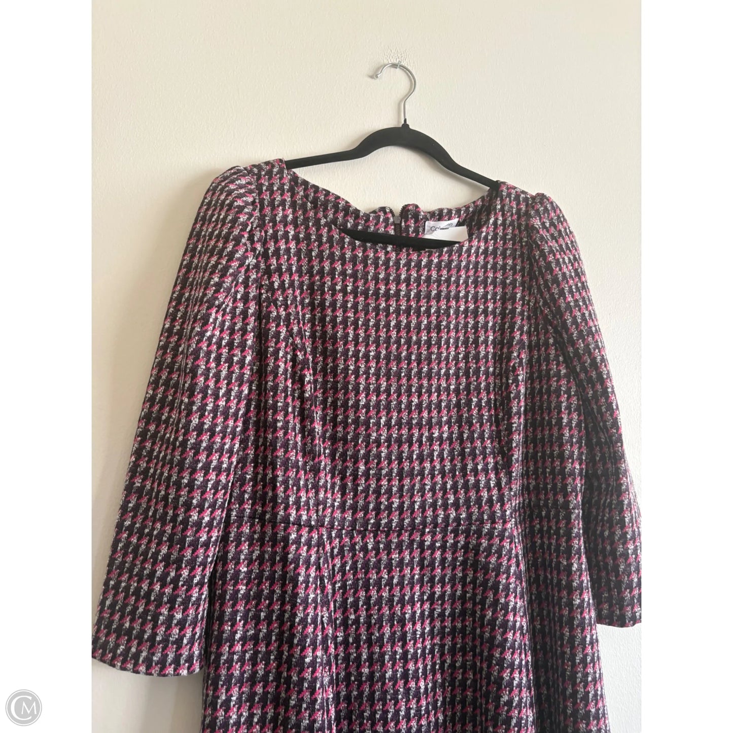 Dress Work By Calvin Klein In Plaid Pattern, Size: 14
