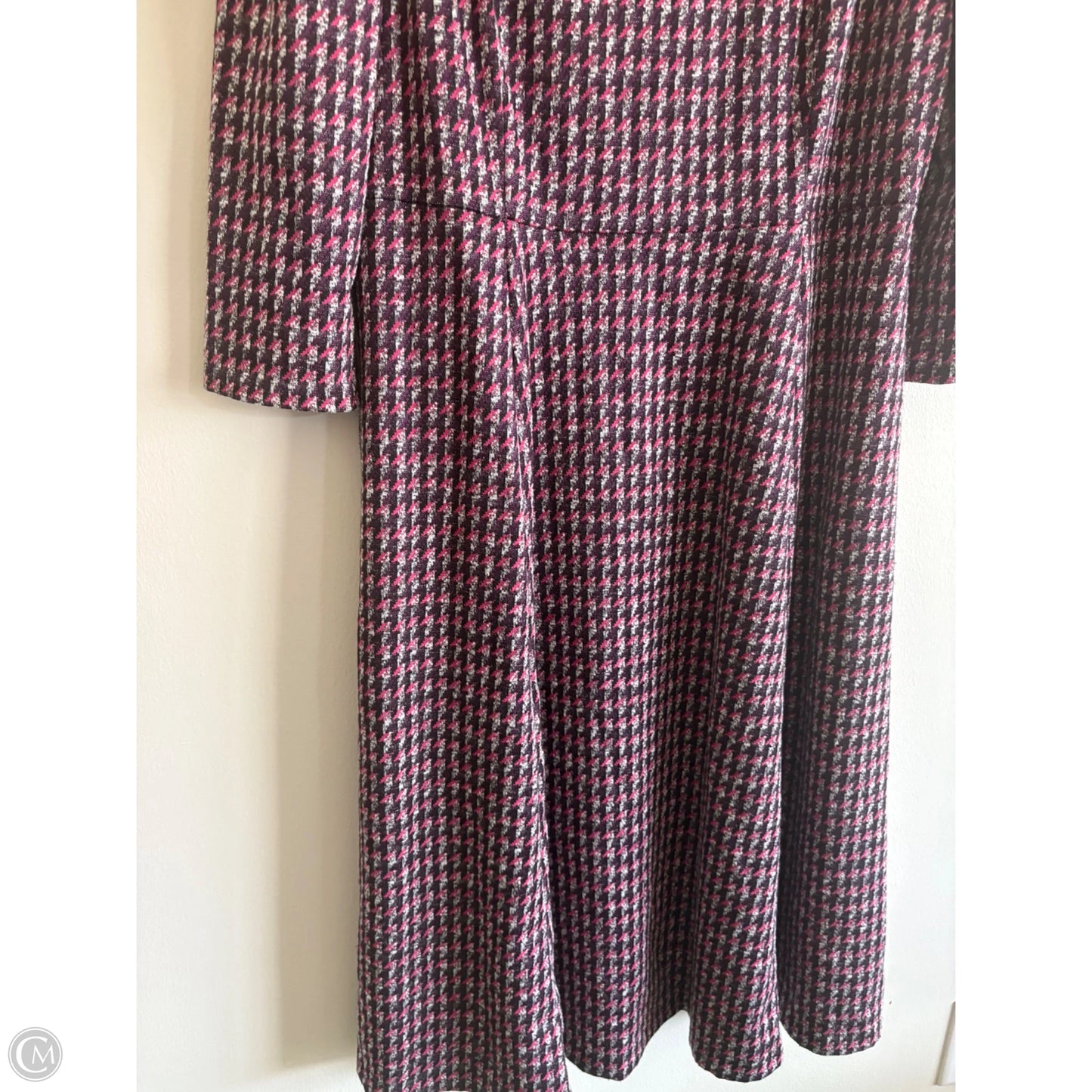 Dress Work By Calvin Klein In Plaid Pattern, Size: 14