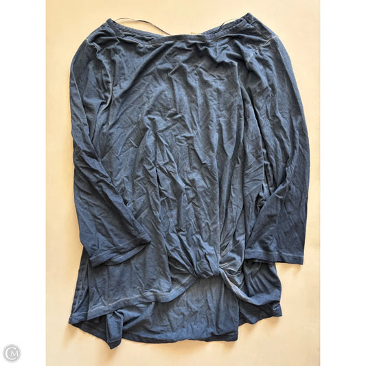 Top Long Sleeve By Cupio In Blue, Size: Xl