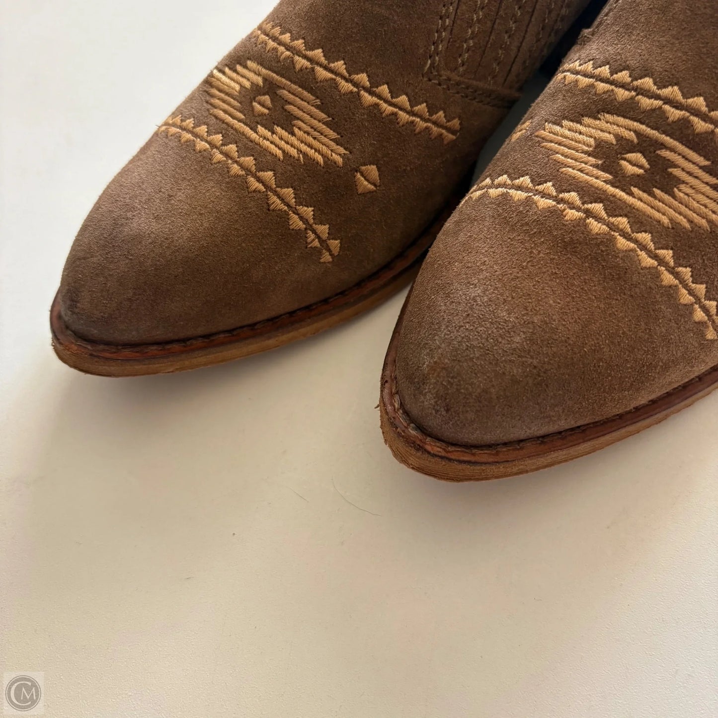 Boots Ankle Heels By Naughty Monkey In Brown, Size: 8