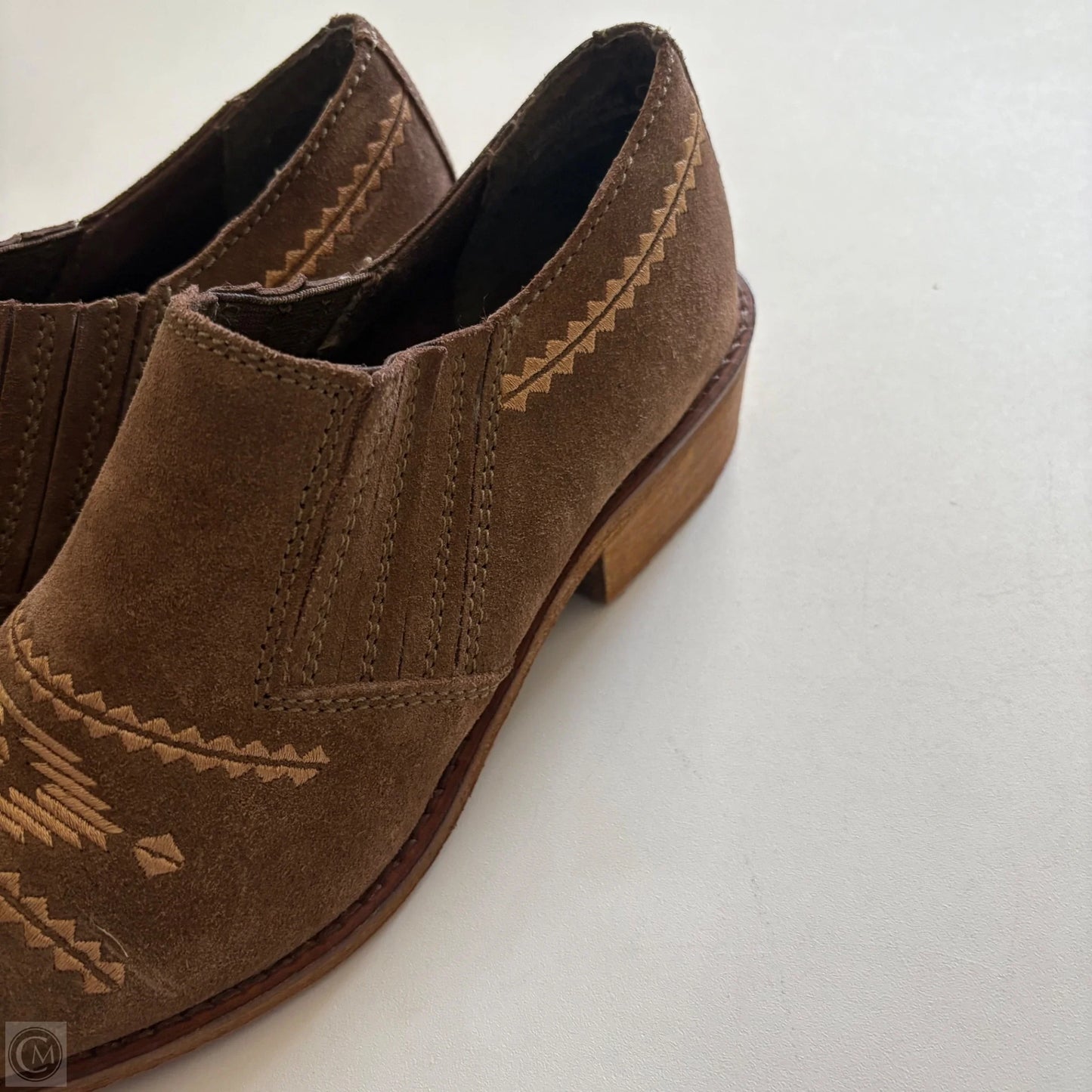 Boots Ankle Heels By Naughty Monkey In Brown, Size: 8