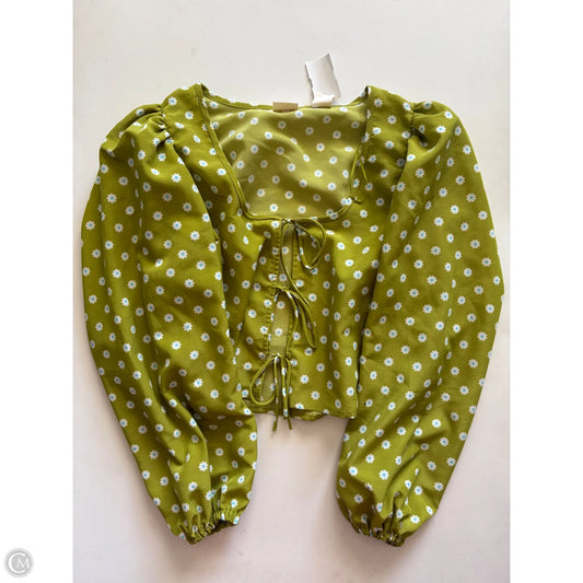 Top Long Sleeve By Levis In Green, Size: Xs