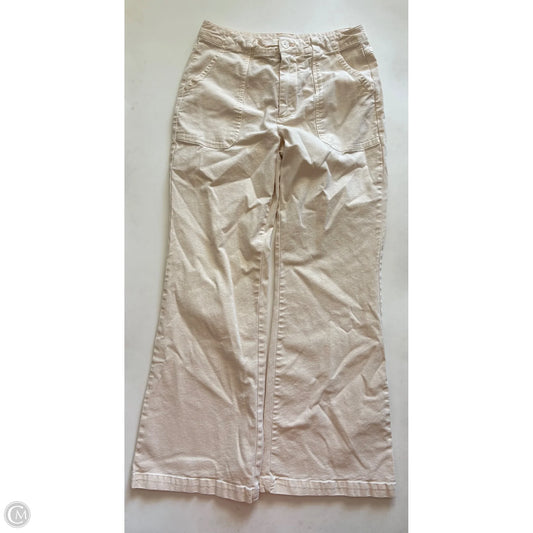 Jeans Wide Leg By Young Fab & Broke In Cream, Size: S