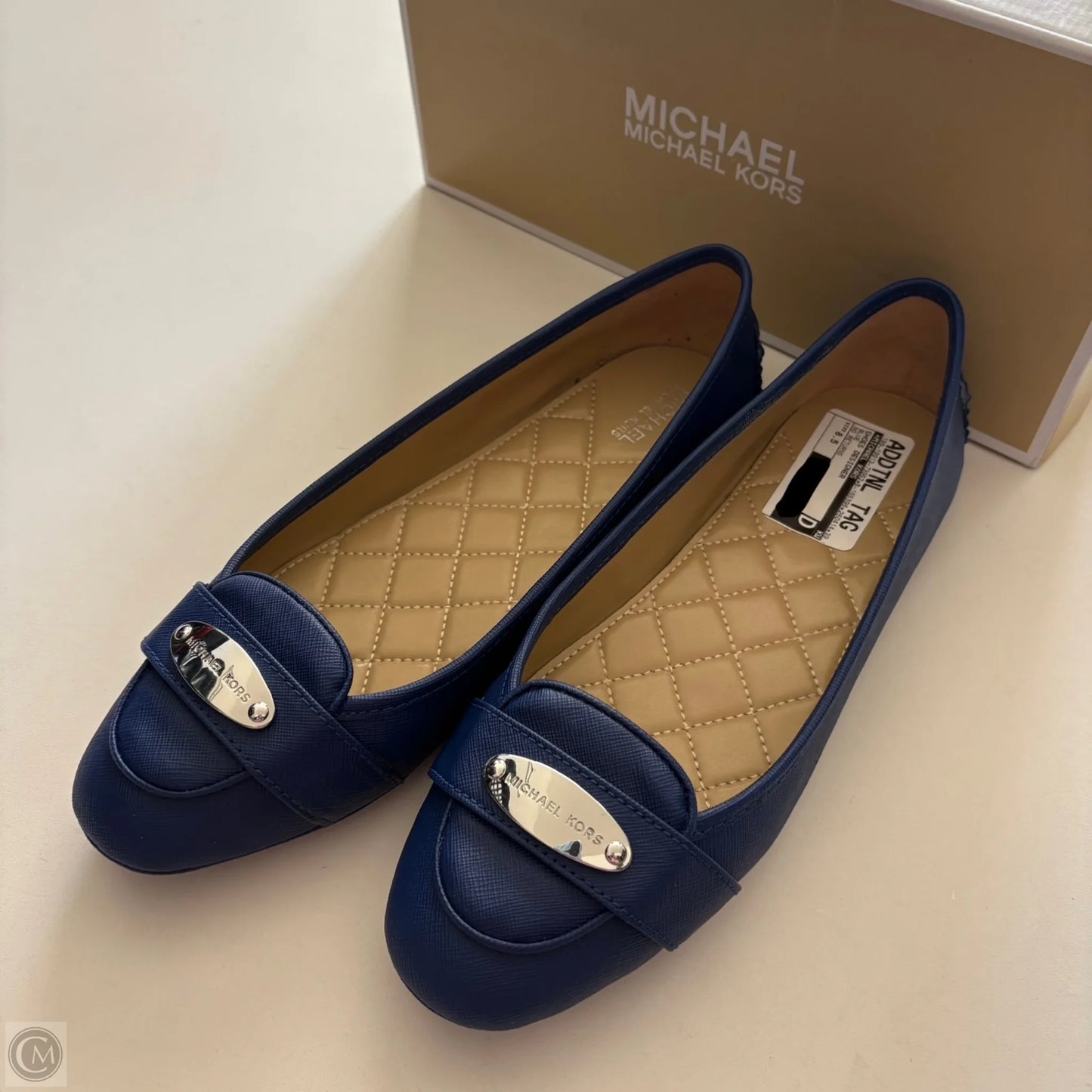 Shoes Designer By Michael Kors In Blue, Size: 8.5