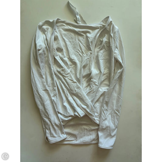 Top Long Sleeve By Lululemon In White, Size: 4