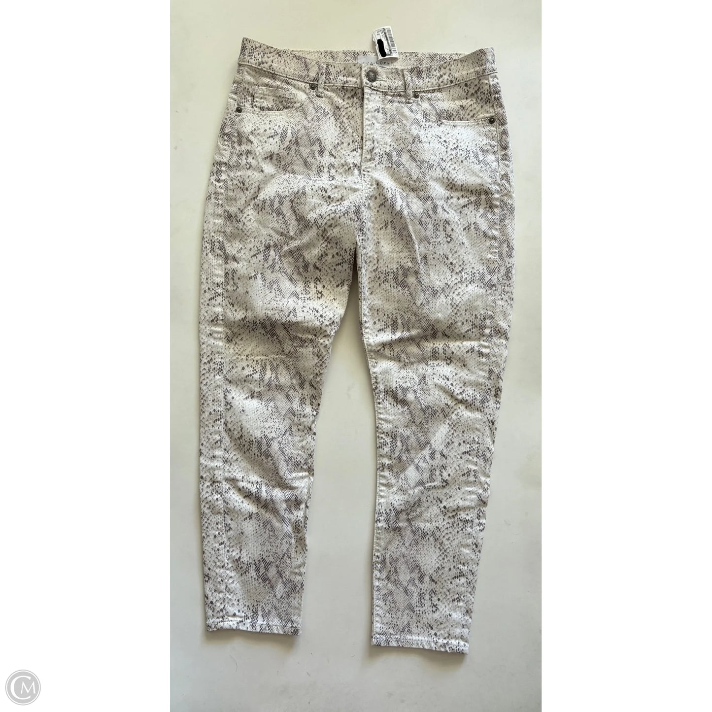 Jeans Straight By Loft In Animal Print, Size: 10