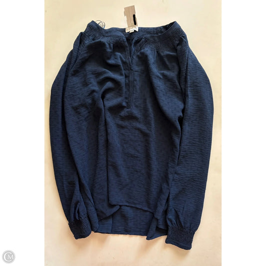 Top Long Sleeve By Wonderly In Navy, Size: 2x