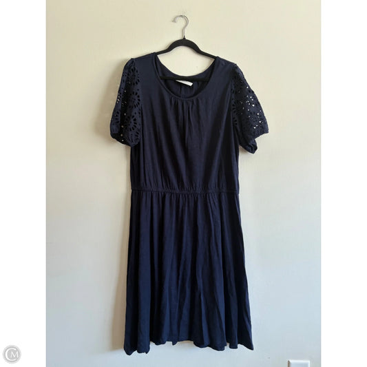 Dress Casual Midi By Talbots In Navy, Size: Xl
