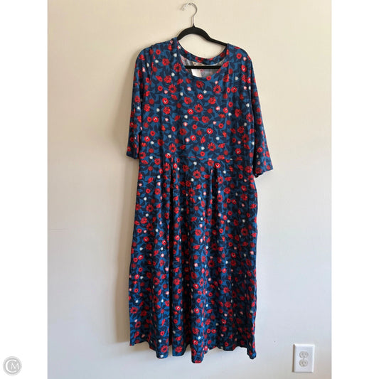 Dress Casual Maxi By Sea Salt In Floral Print, Size: 16