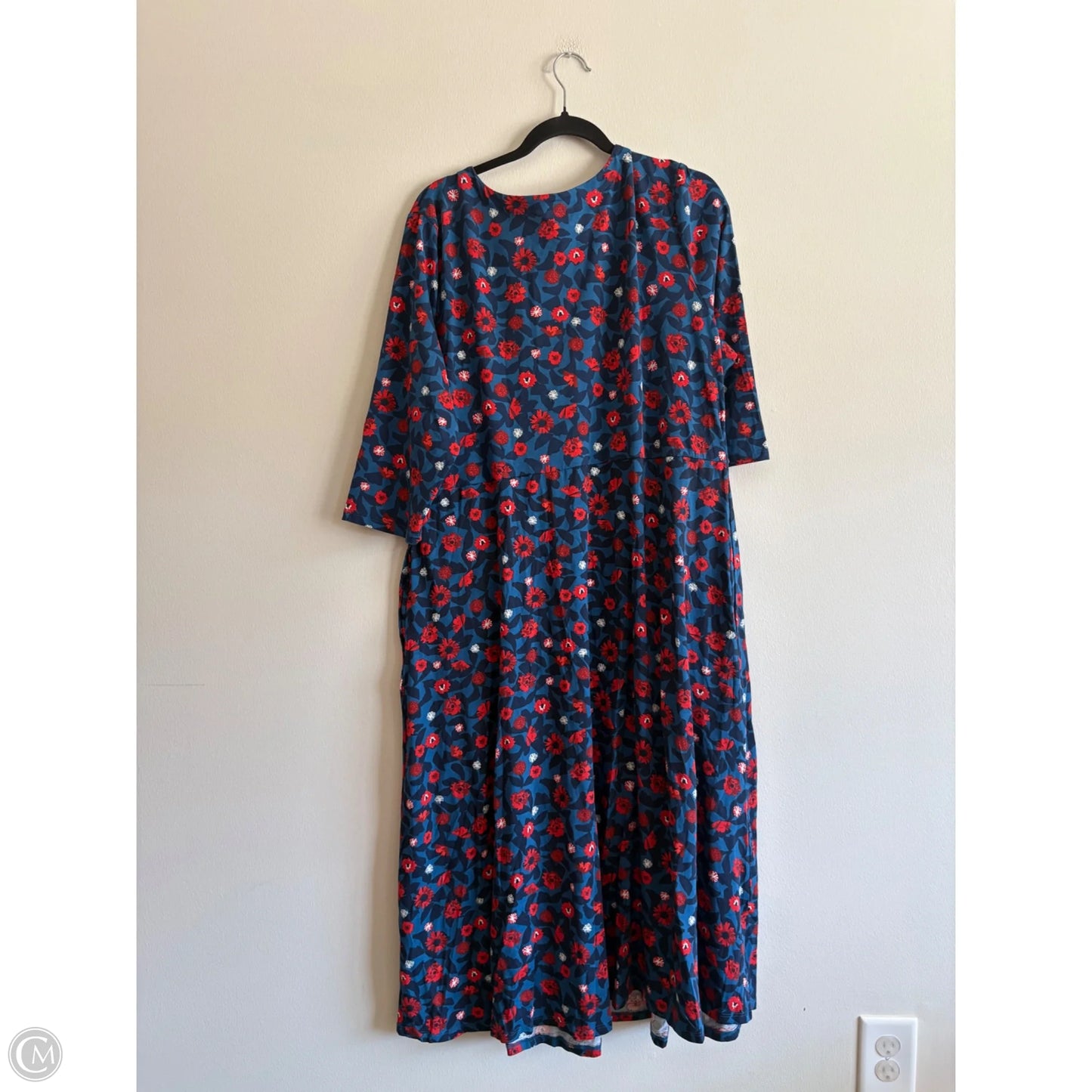 Dress Casual Maxi By Sea Salt In Floral Print, Size: 16