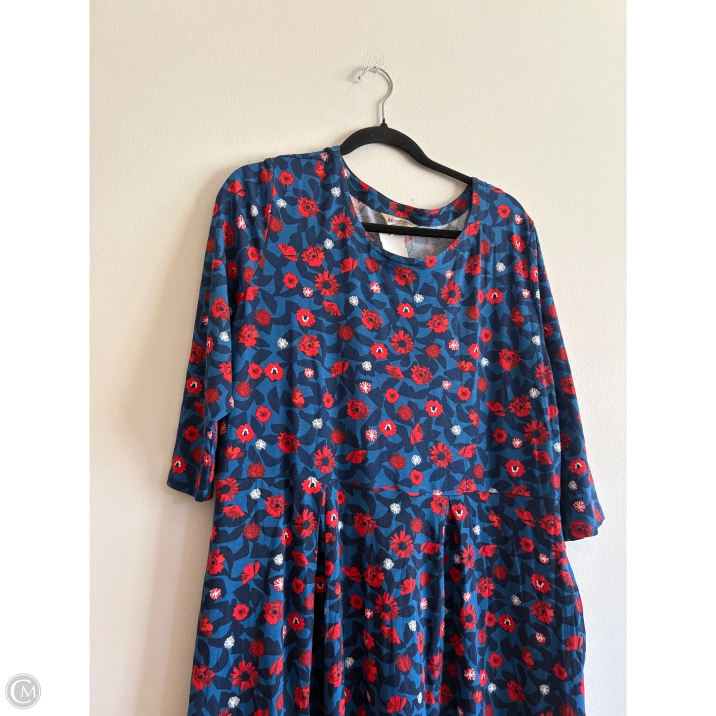 Dress Casual Maxi By Sea Salt In Floral Print, Size: 16