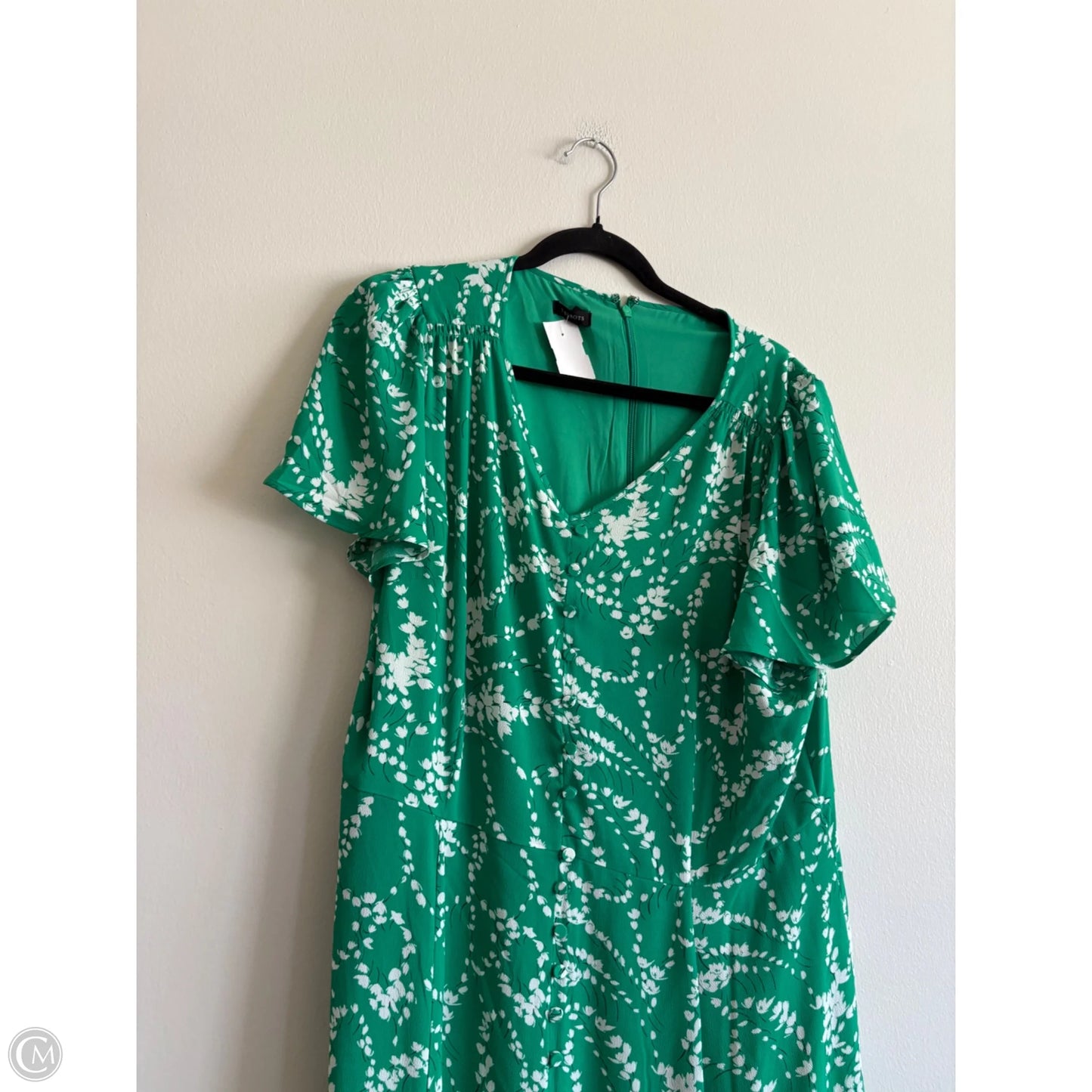Dress Work By Talbots In Green, Size: 16
