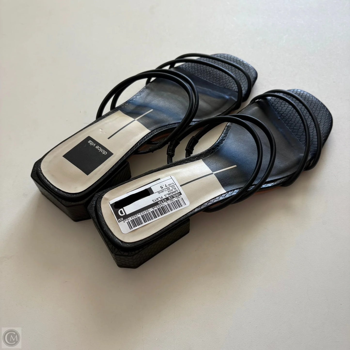 Sandals Flats By Dolce Vita In Black, Size: 7.5