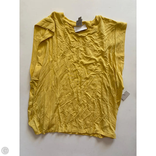 Top Sleeveless By Worthington In Yellow, Size: 2x