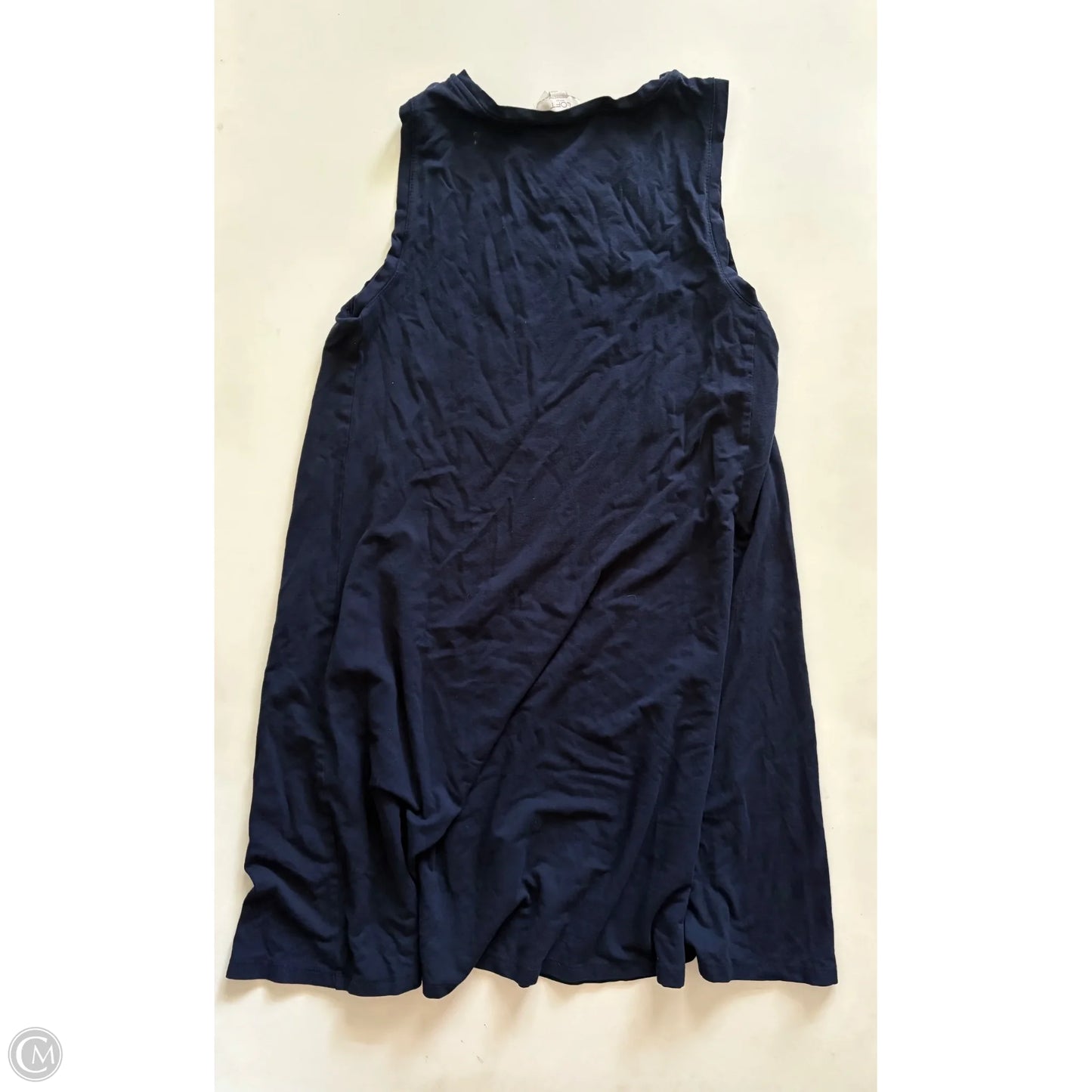 Dress Casual Midi By Loft In Navy, Size: S