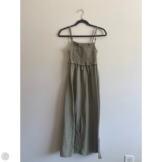 Dress Casual Midi By Zara In Green, Size: M