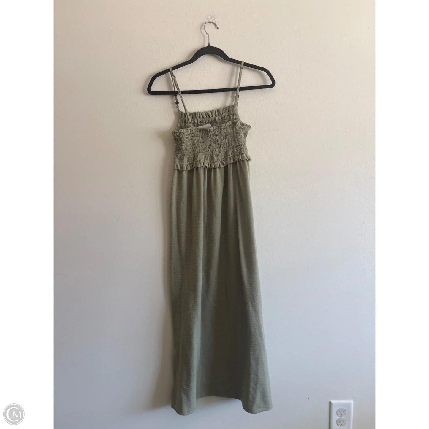 Dress Casual Midi By Zara In Green, Size: M