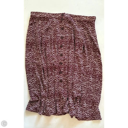 Skirt Maxi By Talbots In Brown, Size: 18