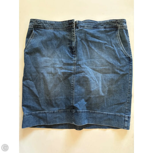Skirt Mini & Short By Talbots In Blue, Size: 18