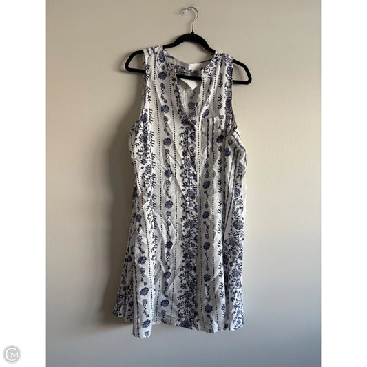 Dress Casual Midi By J For Justify In Blue, Size: 2x