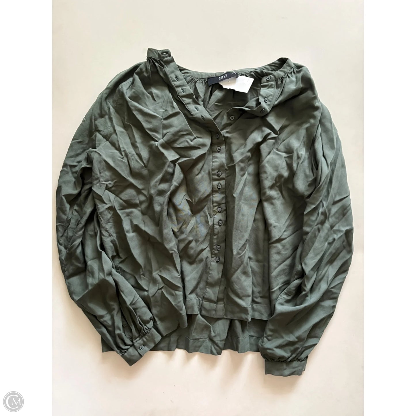 Top Long Sleeve By Able In Green, Size: S