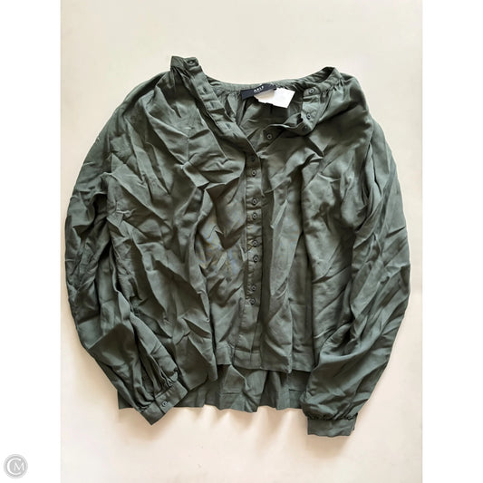 Top Long Sleeve By Able In Green, Size: S