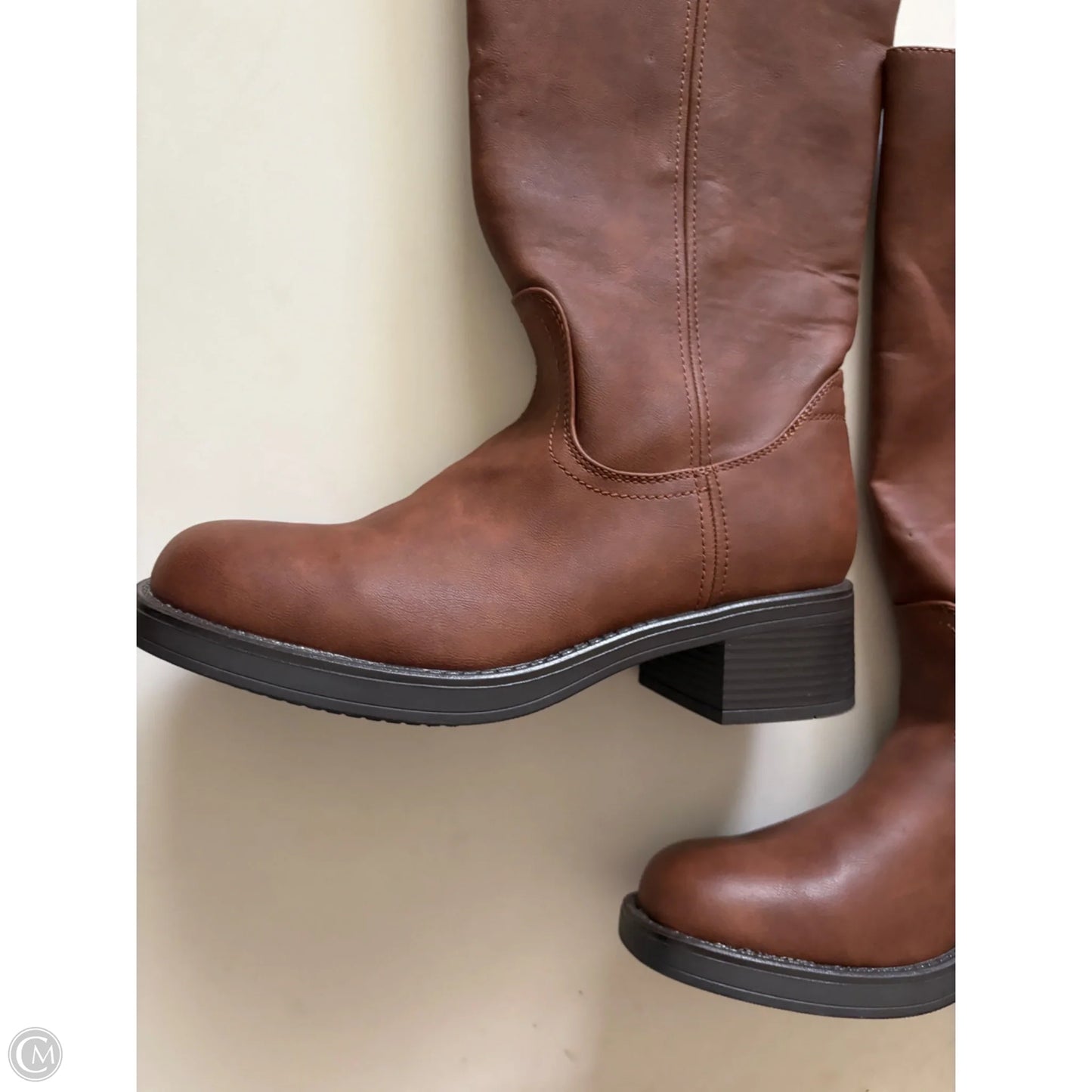 Boots Knee Heels By New York And Co In Brown, Size: 8