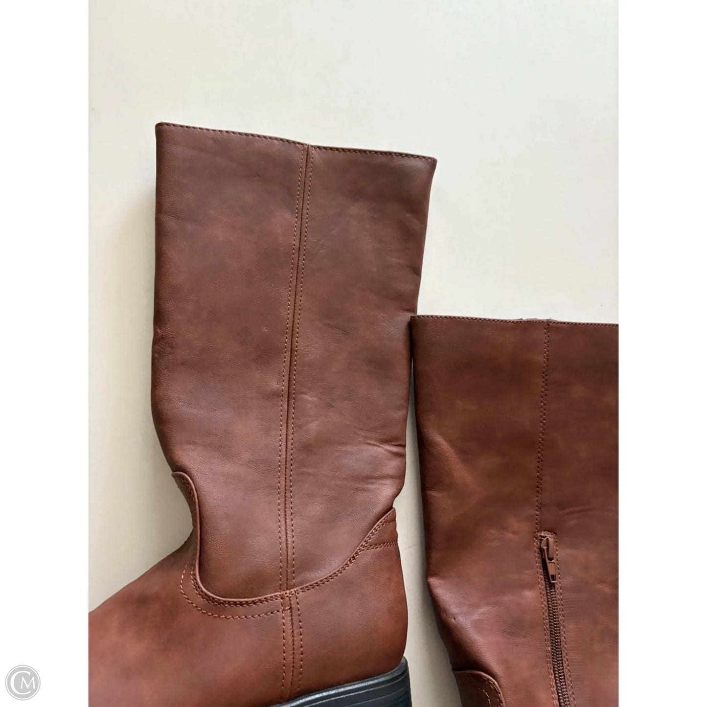 Boots Knee Heels By New York And Co In Brown, Size: 8
