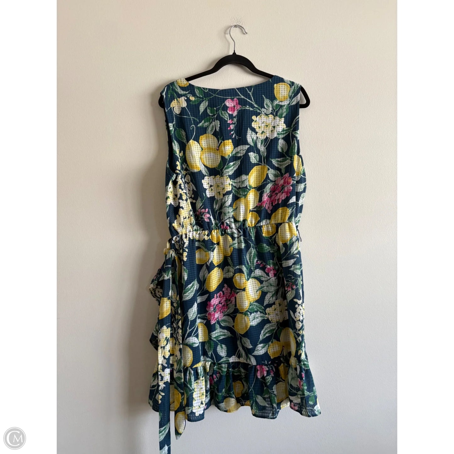 Dress Casual Short By Bobeau In Floral Print, Size: Xl