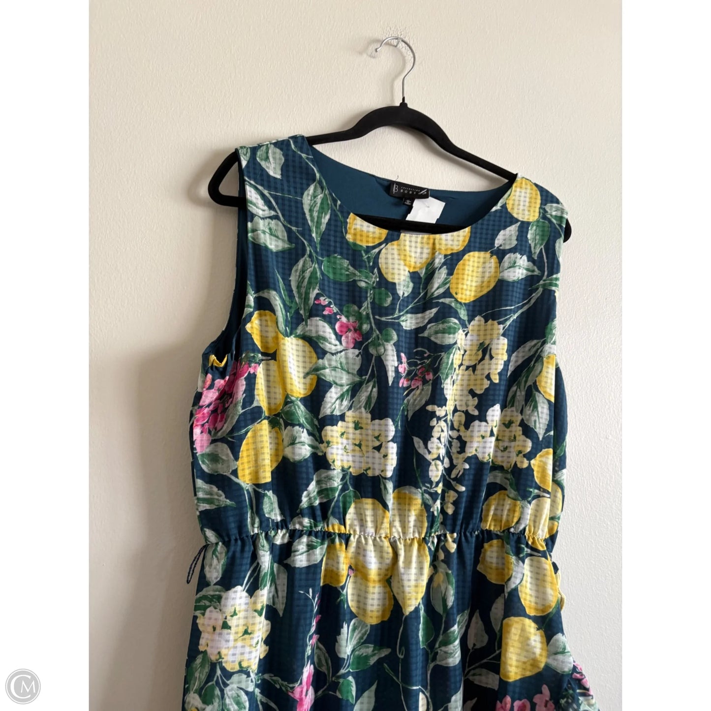 Dress Casual Short By Bobeau In Floral Print, Size: Xl
