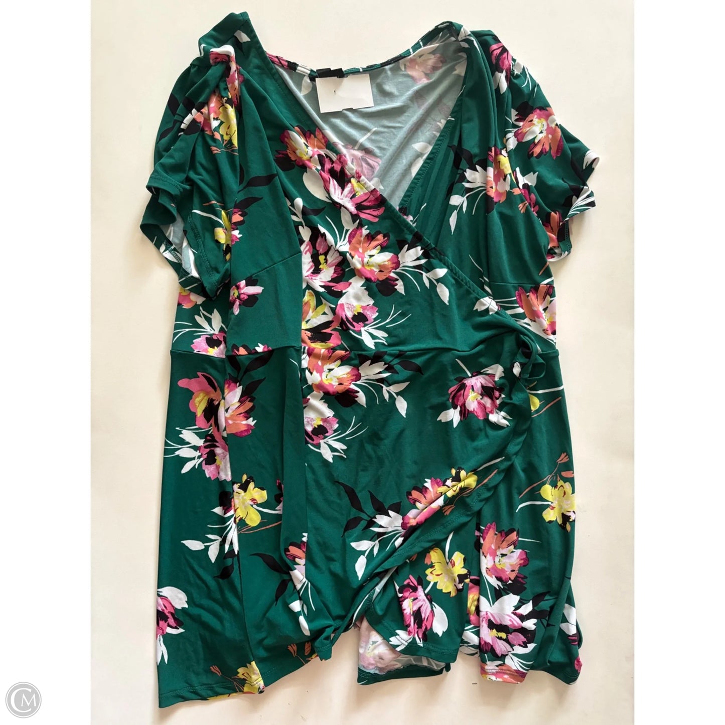 Blouse Long Sleeve By Torrid In Green, Size: 3x