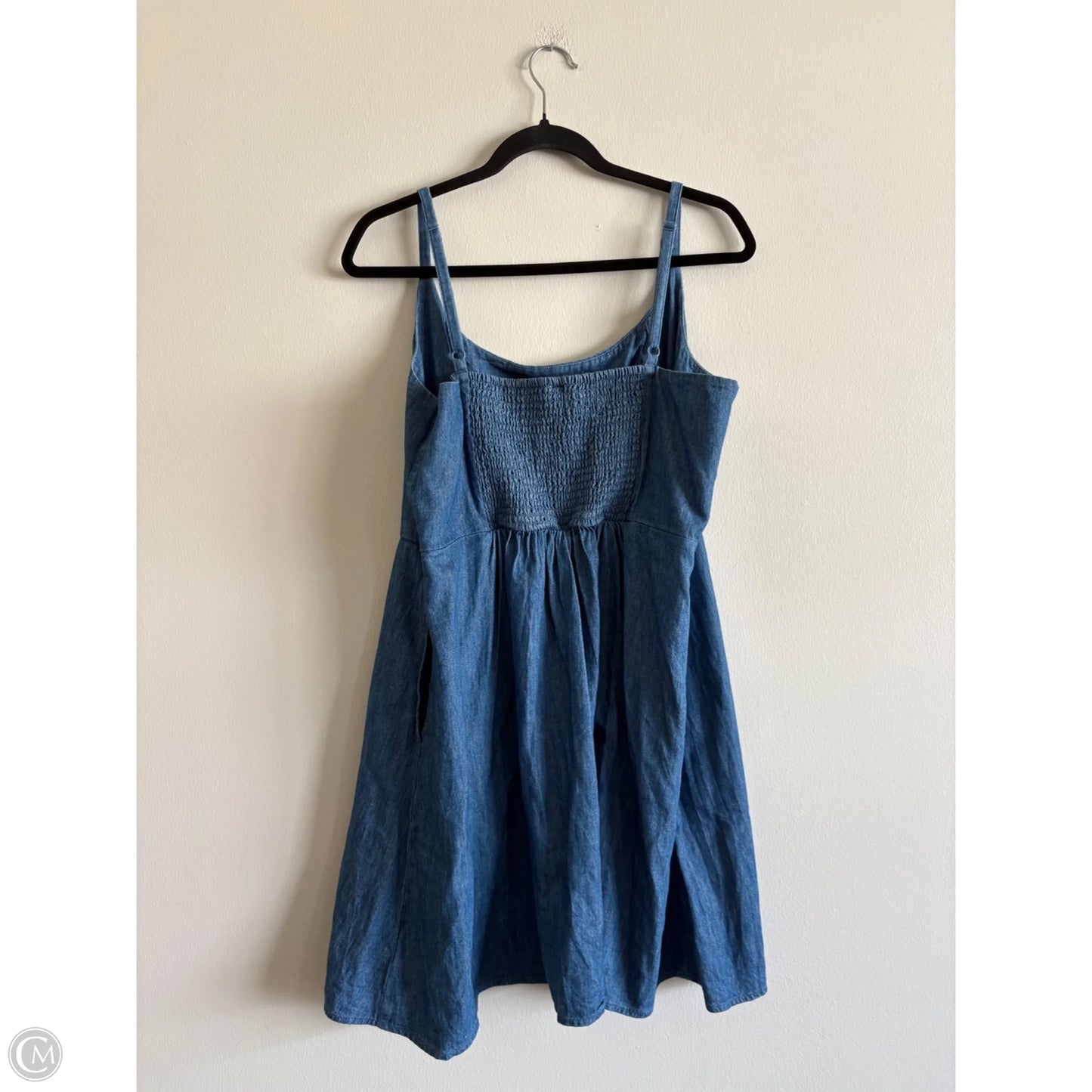 Dress Casual Midi By Old Navy In Blue, Size: Xl