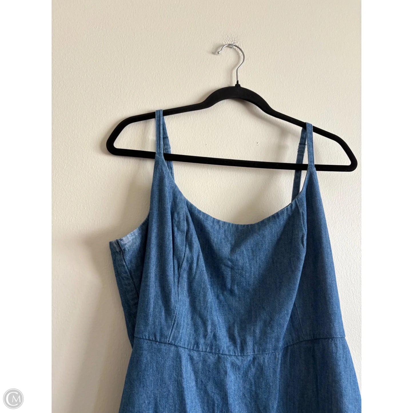 Dress Casual Midi By Old Navy In Blue, Size: Xl