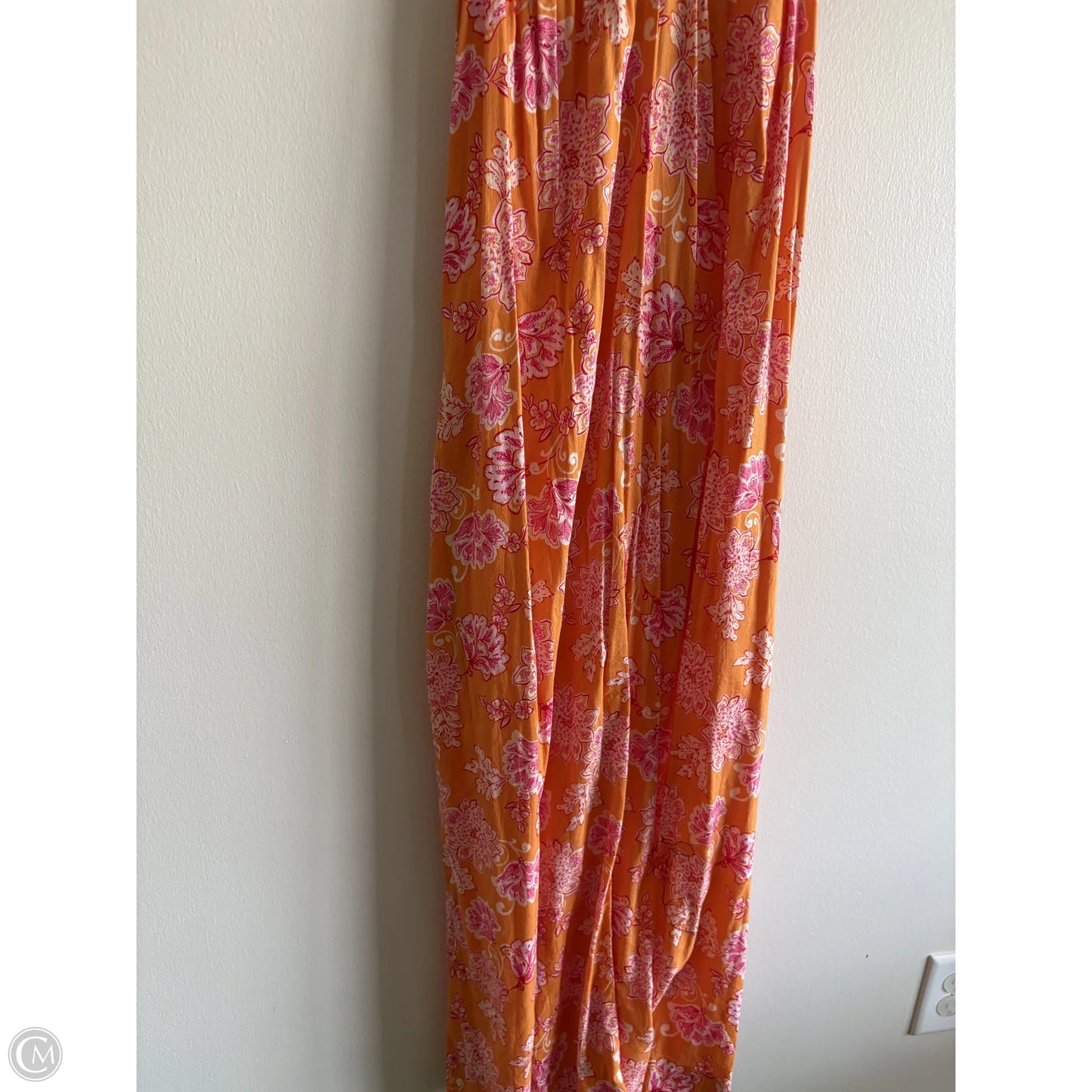 Dress Casual Midi By Old Navy In Orange & Pink, Size: Xs
