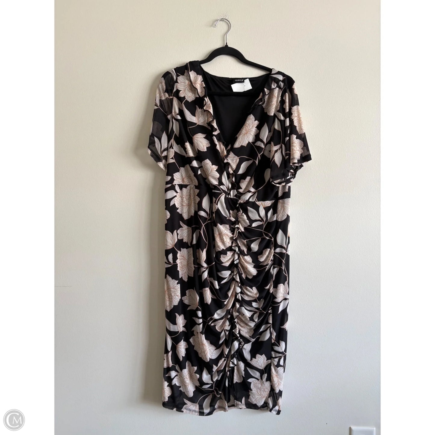 Dress Casual Midi By Torrid In Floral Print, Size: 3x