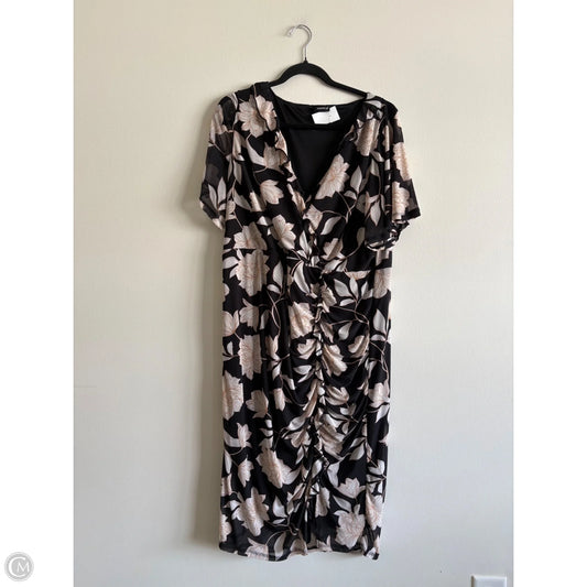 Dress Casual Midi By Torrid In Floral Print, Size: 3x