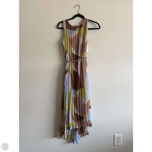 Dress Casual Midi By Nine West Apparel In Striped Pattern, Size: Xs