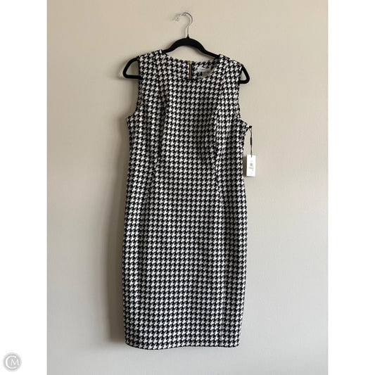 Dress Work By Calvin Klein In Black & White, Size: 12