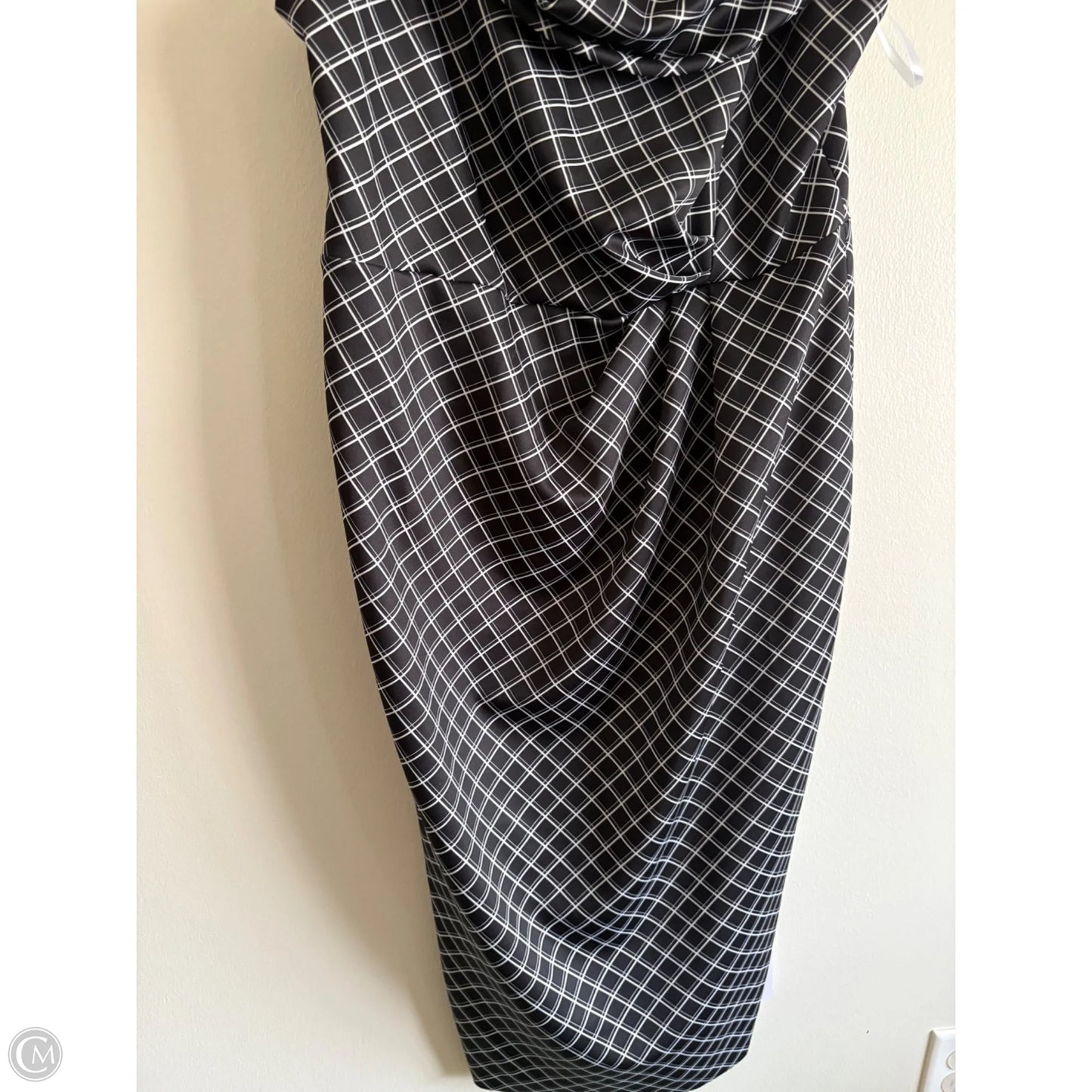 Dress Party Midi By Asos In Black & White, Size: 12