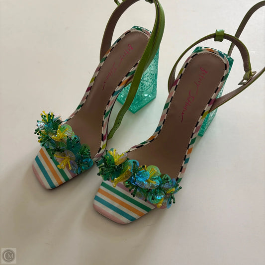 Shoes Heels Block By Betsey Johnson In Multi-colored, Size: 9