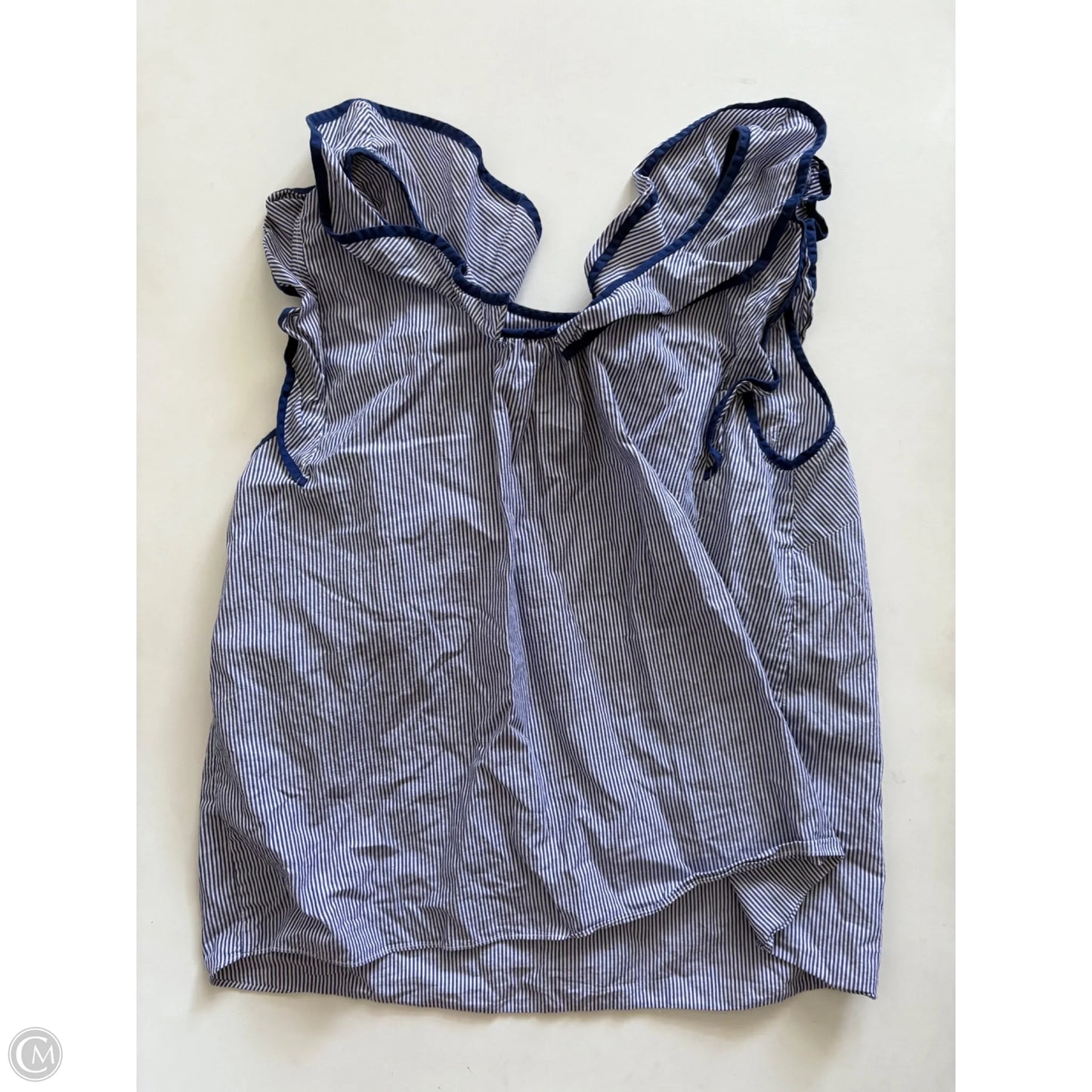 Top Sleeveless By Crown And Ivy In Striped Pattern, Size: M